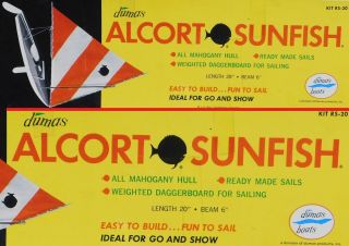 Dumas Alcort Sunfish Toy Sailboat Mahogany Wood,  A Sailing Model Kit Rs - 20 Mib