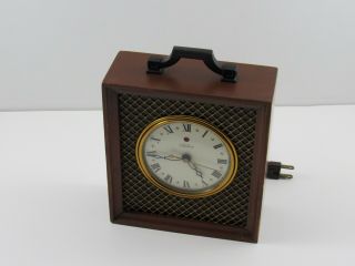 Vintage TELECHRON Wood Mantle Clock with Bubble Glass Face : 7
