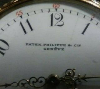 ANTIQUE PATEK PHILIPPE POCKET WATCH 14K GOLD 10