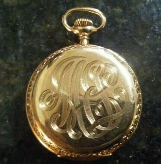 ANTIQUE PATEK PHILIPPE POCKET WATCH 14K GOLD 9