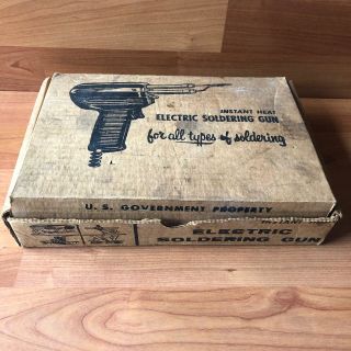 Vintage - Weller 8200 Soldering Iron Gun Kit In Us Government Box