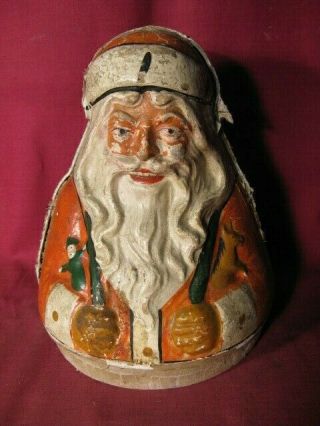 Antique Lg Roly Poly Schoenhut Santa Claus