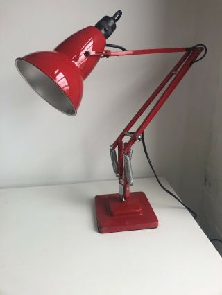 “the Original” Herbert Terry Anglepoise 1227 Desk Lamp Rare Red (2of2)