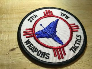 1970s/vietnam? Us Air Force Patch - 27th Tfw Weapons Tactics Usaf Beauty