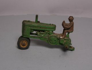 Arcade Vintage Cast Iron John Deere Tractor With Driver