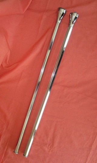 Vintage Chrome Plated Sink Legs Early Mid - Century