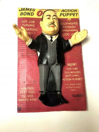 1965 Gilbert James Bond Odd Job Soft Vinyl Hand Puppet.  Great Collectable