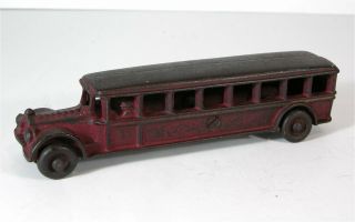 Ca1920s Cast Iron Fageol Bus / Touring Bus Toy By A C Williams Paint