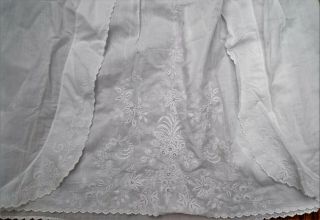 Antique Baby Christening Gown/ayrshire Embroidery