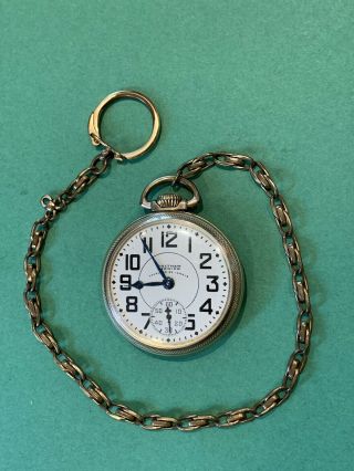 Vintage Waltham Vanguard Premier Pocket Watch 23 Jewel Rr Wwii Era 1942 Wv23
