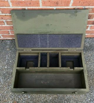 Vintage Antique Military Signal Corps Us Army Chest Ch - 70 Box Only Wood Crate
