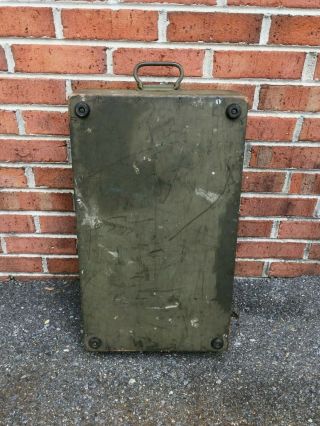 Vintage Antique Military Signal Corps US Army Chest CH - 70 Box Only Wood Crate 8