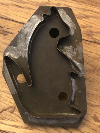 Old Antique Americana Tin And Solder Large Squirrel Cookie Cutter