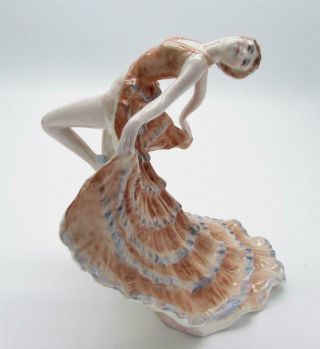 Rare Crown Figurines / Crown Devon Art Deco Figure - " From Paris " - Bone China