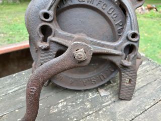 Antique R&H CORN SHELLER - Cast Iron,  Hand Crank - Root & Heath - Circa 1910 3
