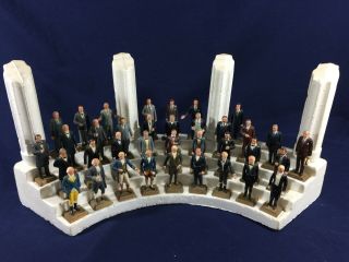 Vintage Marx Presidents Styrofoam Stand Columns Washington - Nixon 1 - 37