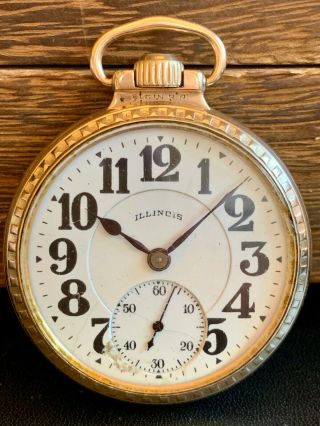 1923 Illinois Bunn Special Pocket Watch Model 9 21j 16s 6 Position