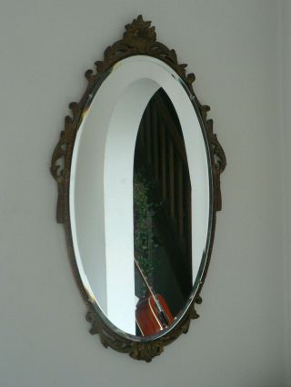 Vintage Atsonea Mirror With Oval Frame