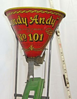WOLVERINE SANDY ANDY NO.  101 LARGE INCLINE TIN SAND TOY 1925 2