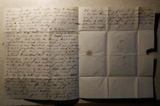 1861 Civil War Soldier Letter Home.  Beginning of the Civil War Heartfilled 2
