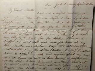 1861 Civil War Soldier Letter Home.  Beginning of the Civil War Heartfilled 5