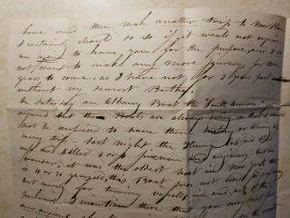 1861 Civil War Soldier Letter Home.  Beginning of the Civil War Heartfilled 7