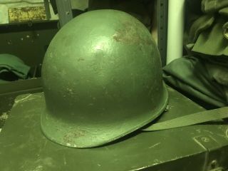 Spanish Model 65 M1 Helmet Rear Seam Patrooper