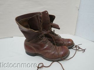 Us Wwii Us Airborne Paratrooper Jump Boots Size 9 1/2 D.  1942