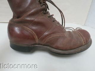 US WWII US AIRBORNE PARATROOPER JUMP BOOTS SIZE 9 1/2 d.  1942 6