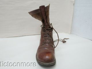 US WWII US AIRBORNE PARATROOPER JUMP BOOTS SIZE 9 1/2 d.  1942 8
