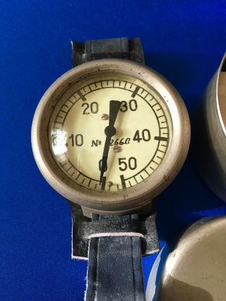 Vintage 1962 Russian Navy Seals? Wrist Diver Pressure Gage