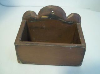 From Cape Cod Primitive hand made wood box can hang on wall 2