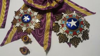 CHINA Order of the Brilliant Star 2nd Class Grand Cross,  Set. 3