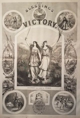 Sept 24 1864 Blessings Of Victory Engraving By T Nast Harper 