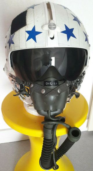 Usn Flight Helmet Aph - 6 Oxygen Mask Ms22001 Anti - G Flight Suit Patches Gauntlet