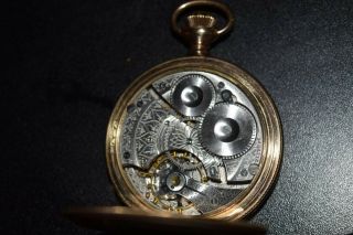 Stunning Antique/Vintage Waltham Gold Pocket Watch w/Display Stand 4