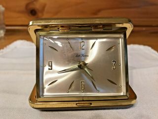 Vintage Seth Thomas Wind - Up Travel Alarm Clock 3 " Workinggermany