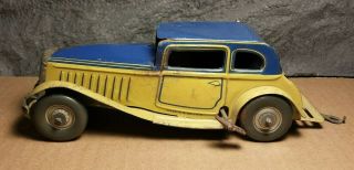 Vintage Mettoy | 1950s | 8 " Tin Wind Up Car | Motor |