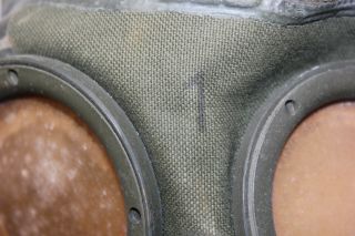 WW2 GERMAN M - 30 GAS MASK AND CANISTER WITH STRAPS In. 6