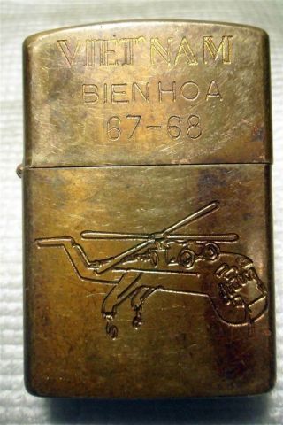 Vietnam Bien Hoa 67 - 68 Vietnam War Zippo Lighter