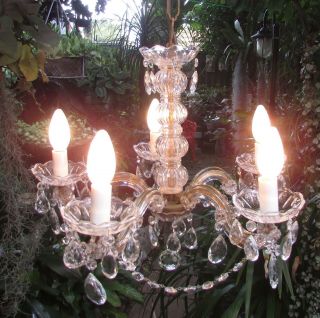 Stunning Vintage 5 Light Branch Arm Maria Theresa Chandelier N0 2