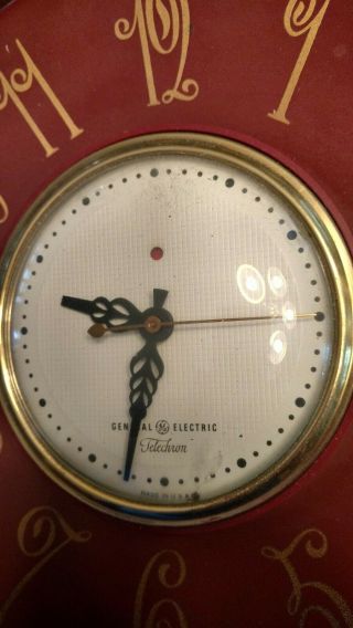 Vintage General Electric Telechron 2H55 Wall Clock 2