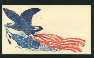 Civil War Patriotic Multicolor All Over Eagle Flag 9e1 29