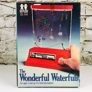 TOMY The Wonderful Waterfuls Vintage 1976 Ring Toss Game Complete 2