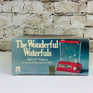 TOMY The Wonderful Waterfuls Vintage 1976 Ring Toss Game Complete 6