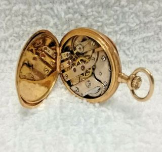 Antique Haas Neveux & Co.  18k Gold Ladies Pocket Watch 3