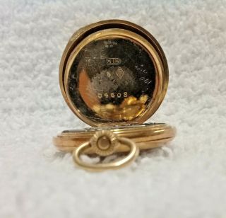 Antique Haas Neveux & Co.  18k Gold Ladies Pocket Watch 4