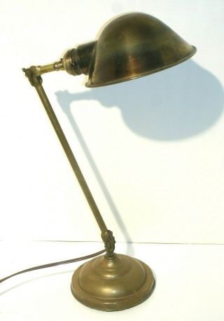 Vintage Industrial Fairies Brass Desk Lamp