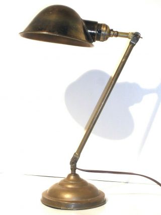 Vintage Industrial Fairies Brass Desk Lamp 2