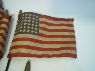 From Cape Cod Primitive Old 48 Star Hand Flags and old box 5 flags 3